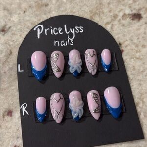 Kids Nail Art Set - Pink and Blue